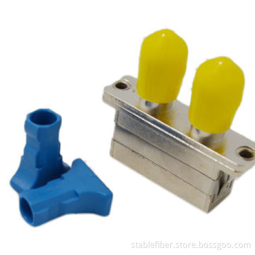 ST-SC Duplex Fiber-optic Adapter, Available in Simplex and Duplex Type Metal and Plastic Version